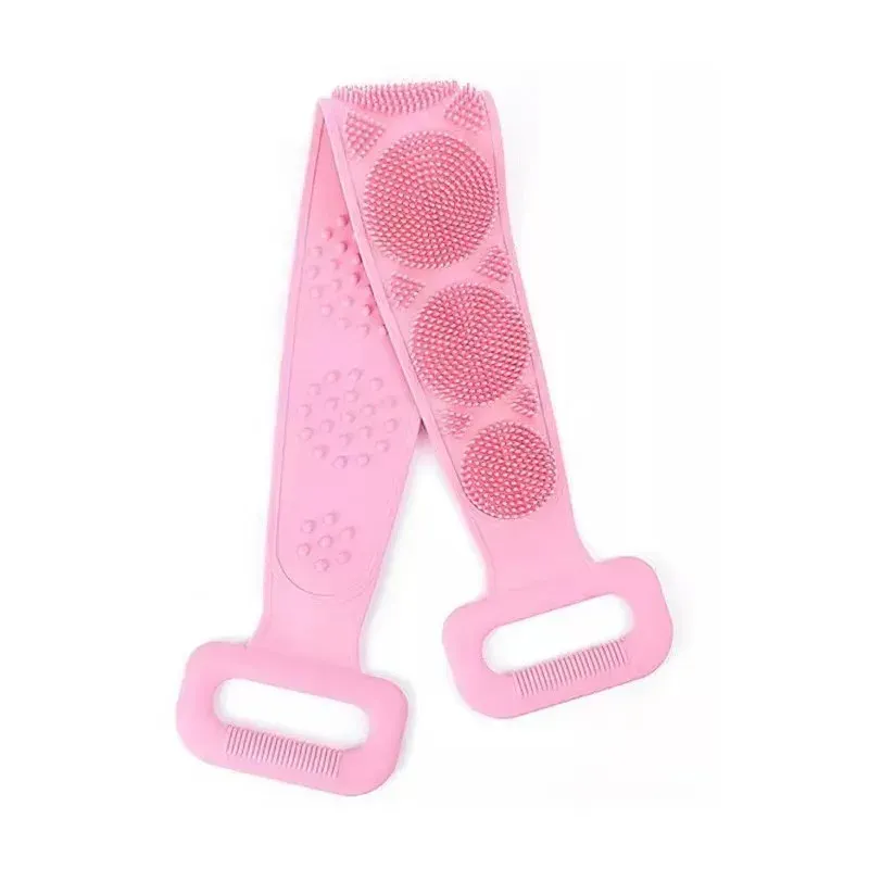 Éponge corporelle en silicone, brosse de douche pour le dos, gommage et massage de la peau, accessoire de bain 10