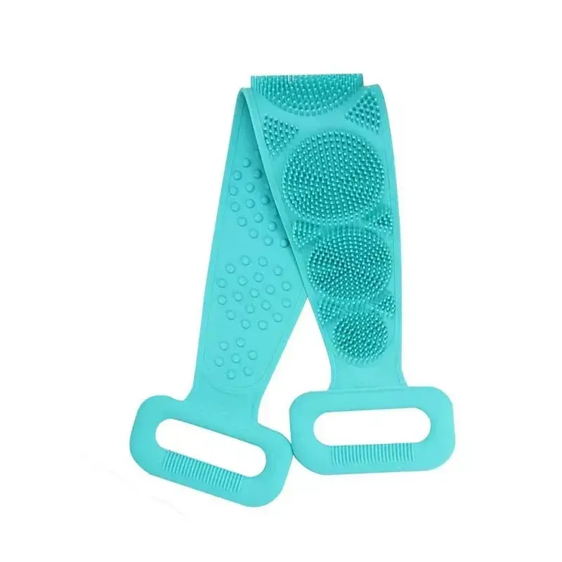 Éponge corporelle en silicone, brosse de douche pour le dos, gommage et massage de la peau, accessoire de bain 7