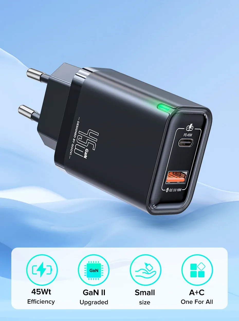 Chargeur mural QOOVI 45W GaN