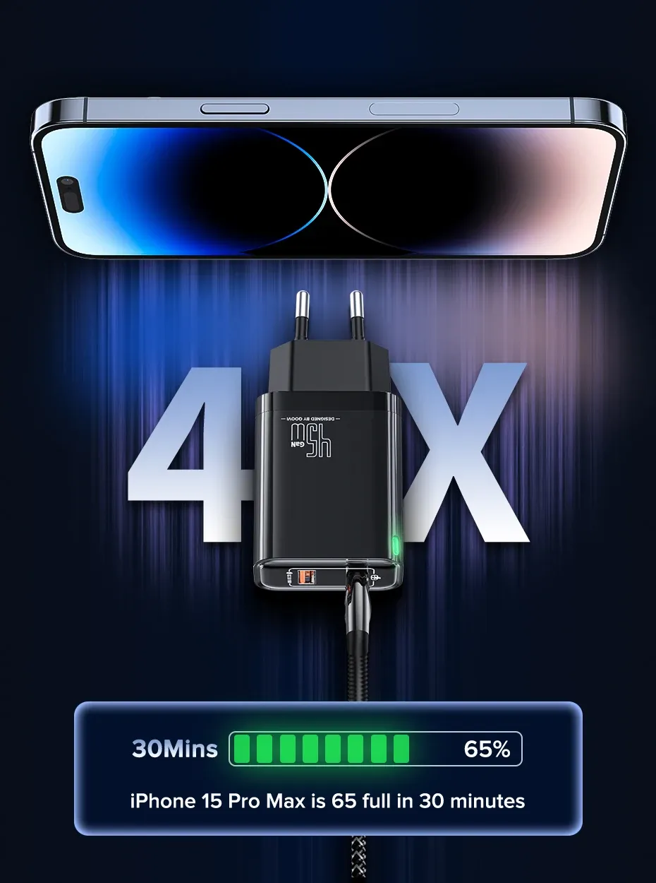 Charge rapide pour iPhone 15 Pro
