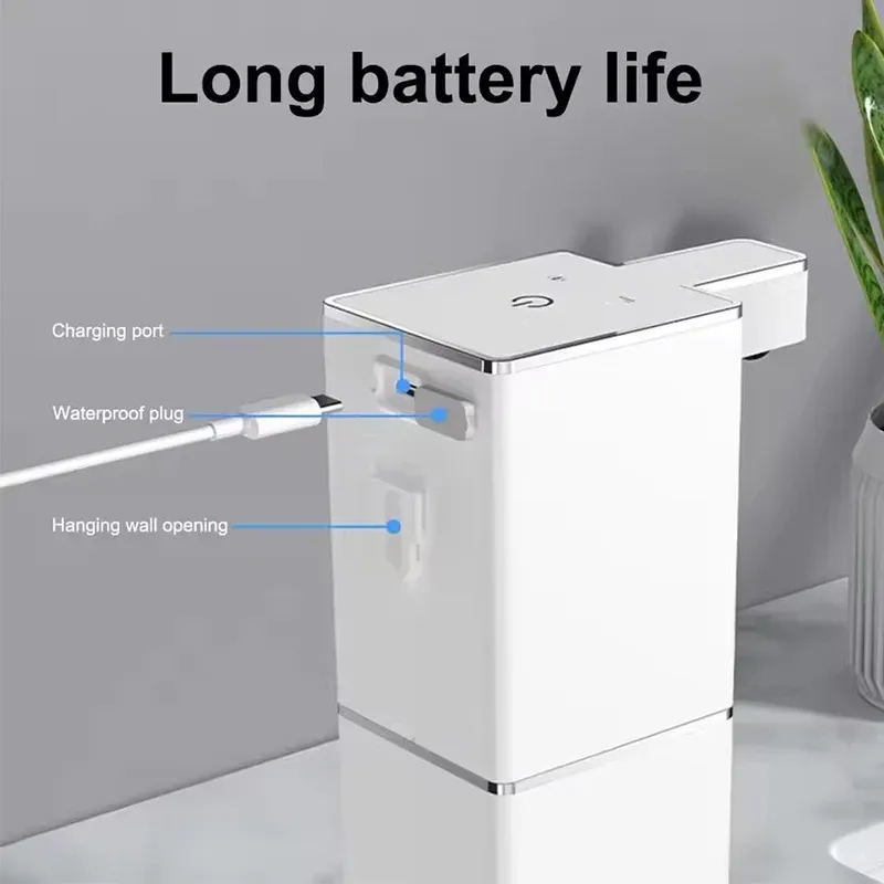 Distributeur automatique de savon sans contact à capteur intelligent, modes mousse et liquide, pour salle de bain et cuisine 6