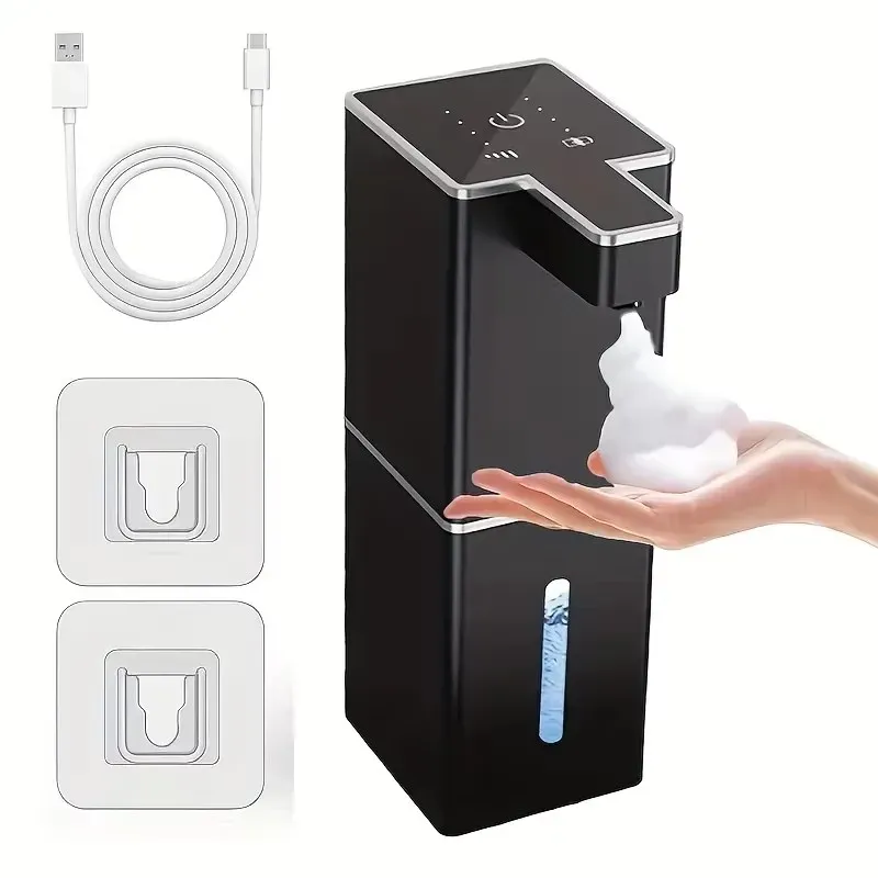 Distributeur automatique de savon sans contact à capteur intelligent, modes mousse et liquide, pour salle de bain et cuisine 9