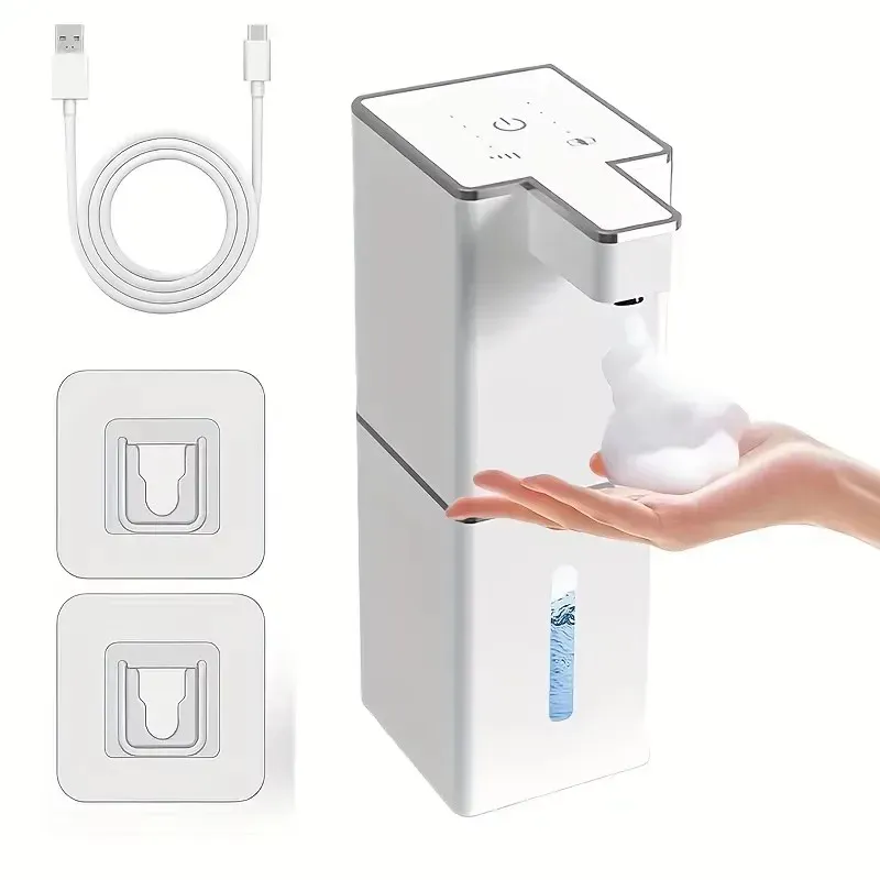 Distributeur automatique de savon sans contact à capteur intelligent, modes mousse et liquide, pour salle de bain et cuisine 11