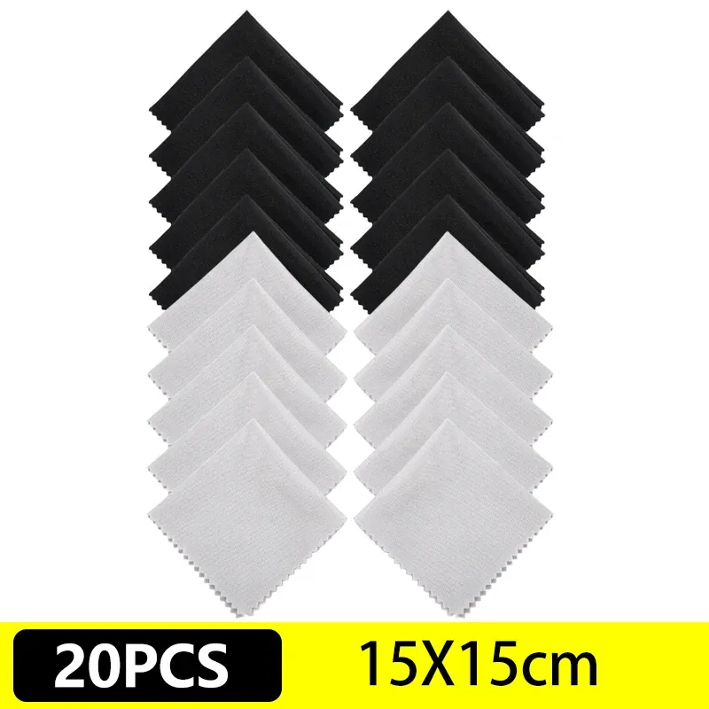 Lingettes en microfibre pour lunettes, lentilles, ordinateur portable, téléphone et écran (lot de 10, 20 ou 40) 13