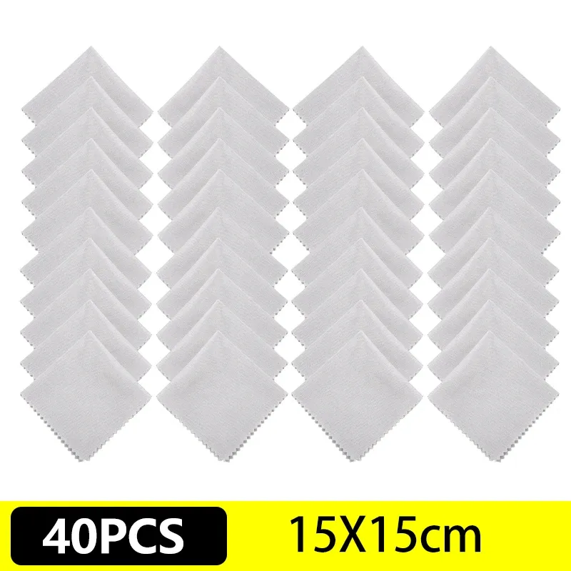 Lingettes en microfibre pour lunettes, lentilles, ordinateur portable, téléphone et écran (lot de 10, 20 ou 40) 7