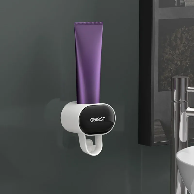 Distributeur automatique de dentifrice mural pour adultes et enfants avec support presse-tube 8