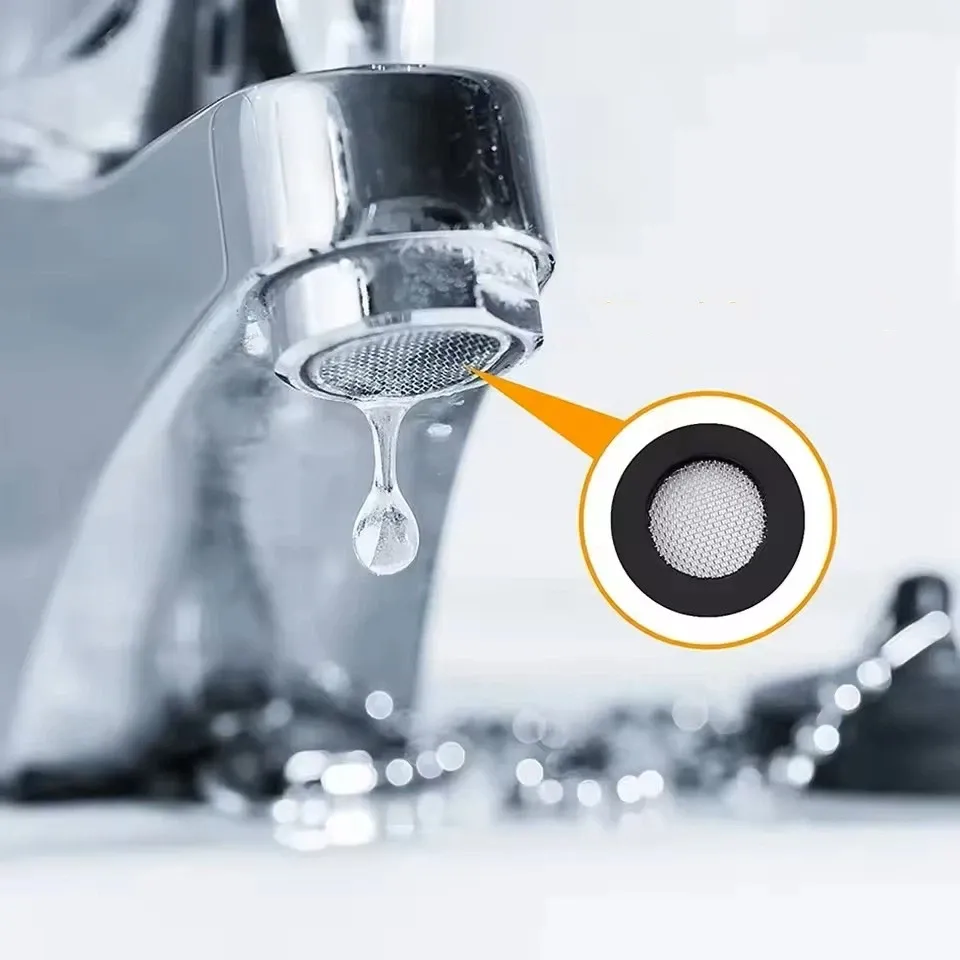 Lot de 20 filtres de robinet en plastique à maille en acier inoxydable – Installation facile, sans joints de pommeau de douche électrique 5