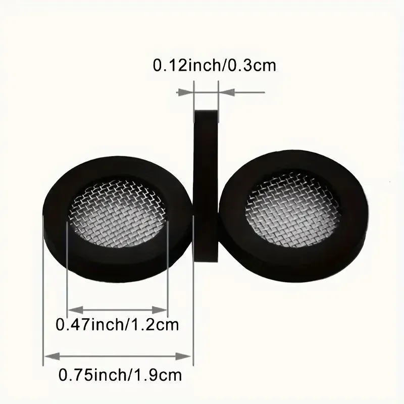 Lot de 20 filtres de robinet en plastique à maille en acier inoxydable – Installation facile, sans joints de pommeau de douche électrique 6