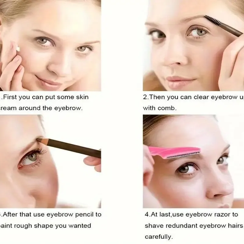 Ensemble polyvalent de rasoirs à sourcils (3, 5, 6, 10 ou 12 pièces) – Kit de toilettage facial doux pour une peau lisse 5