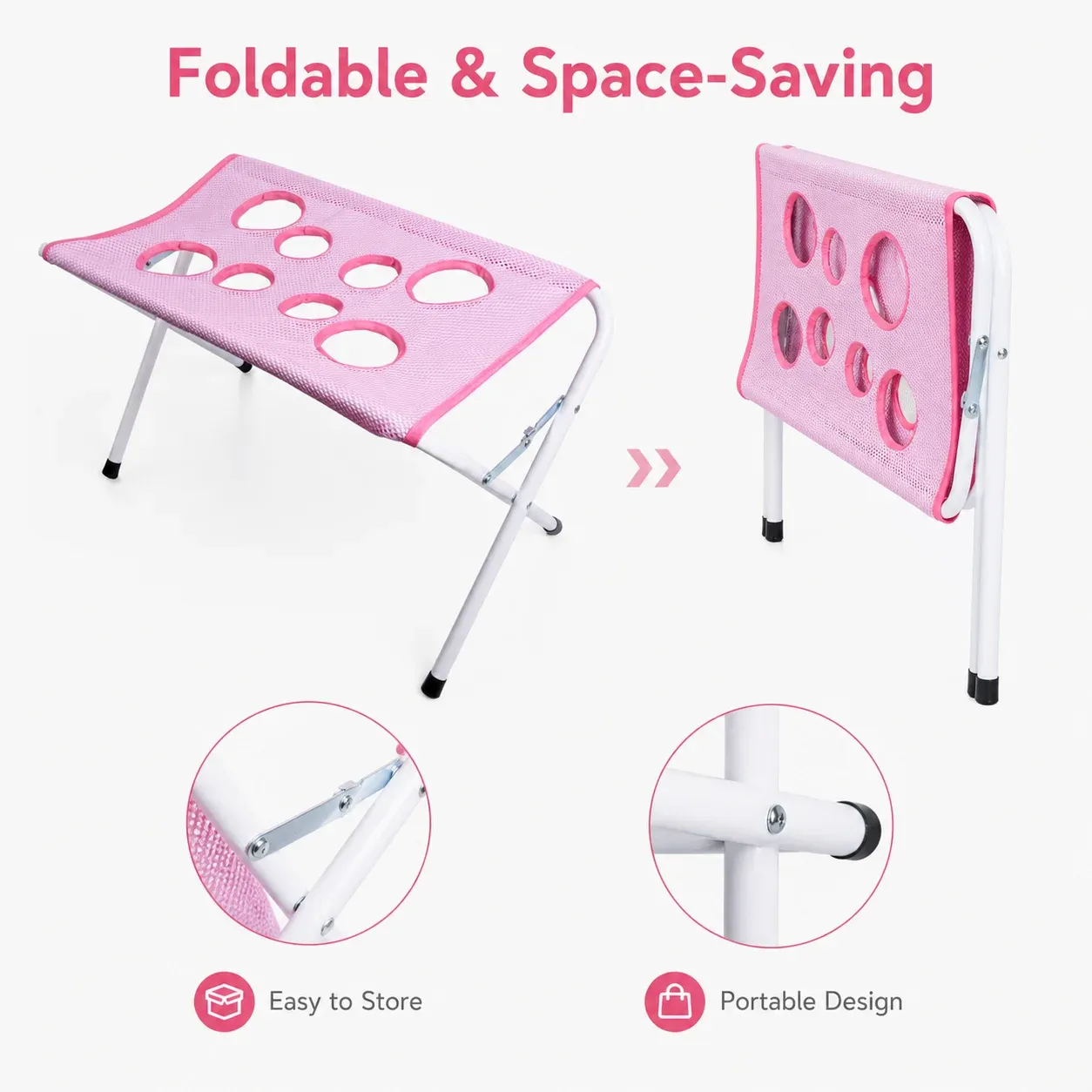 Hamac de toilettage pliable pour animaux de compagnie : support de bain et de séchage pour chats et chiens 3
