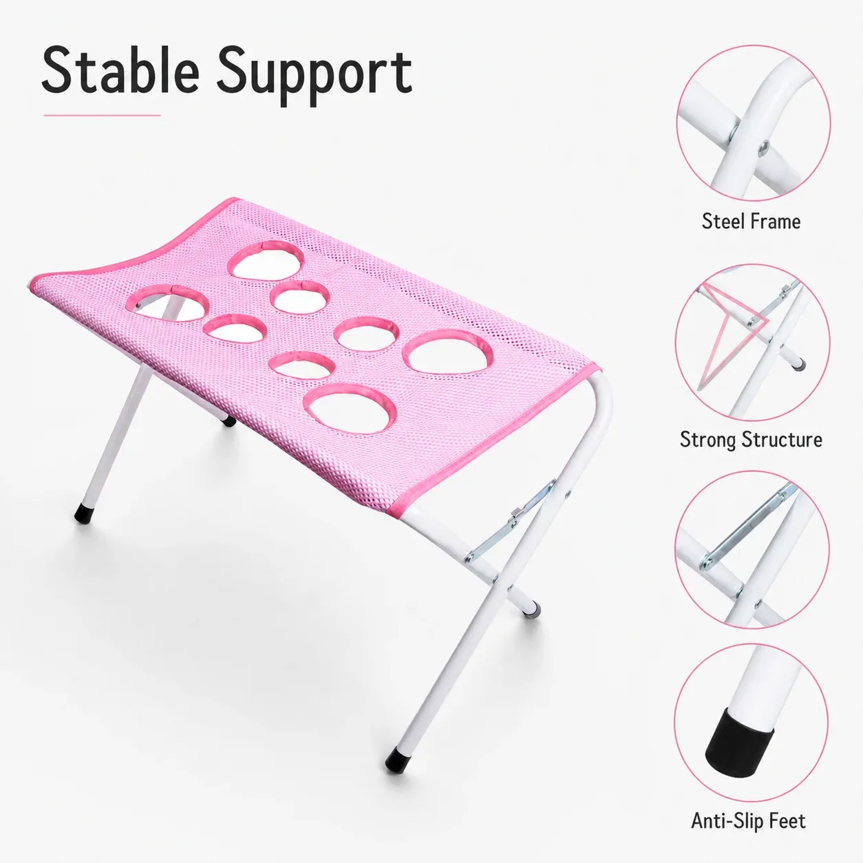 Hamac de toilettage pliable pour animaux de compagnie : support de bain et de séchage pour chats et chiens 5