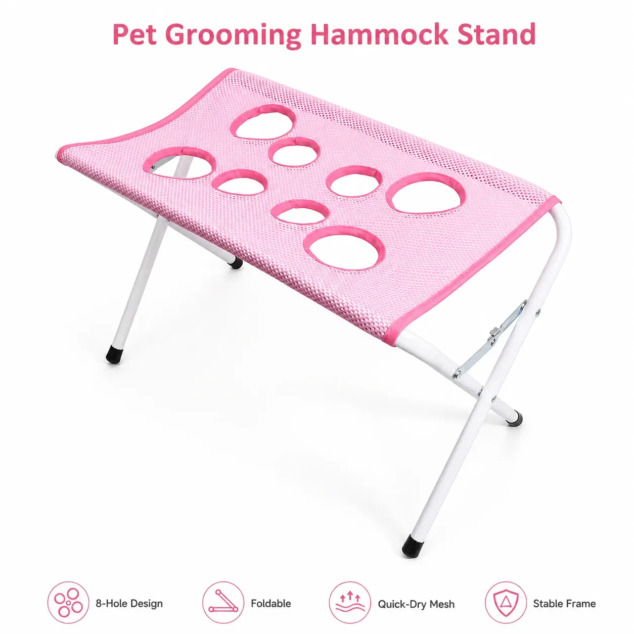 Hamac de toilettage pliable pour animaux de compagnie : support de bain et de séchage pour chats et chiens 6