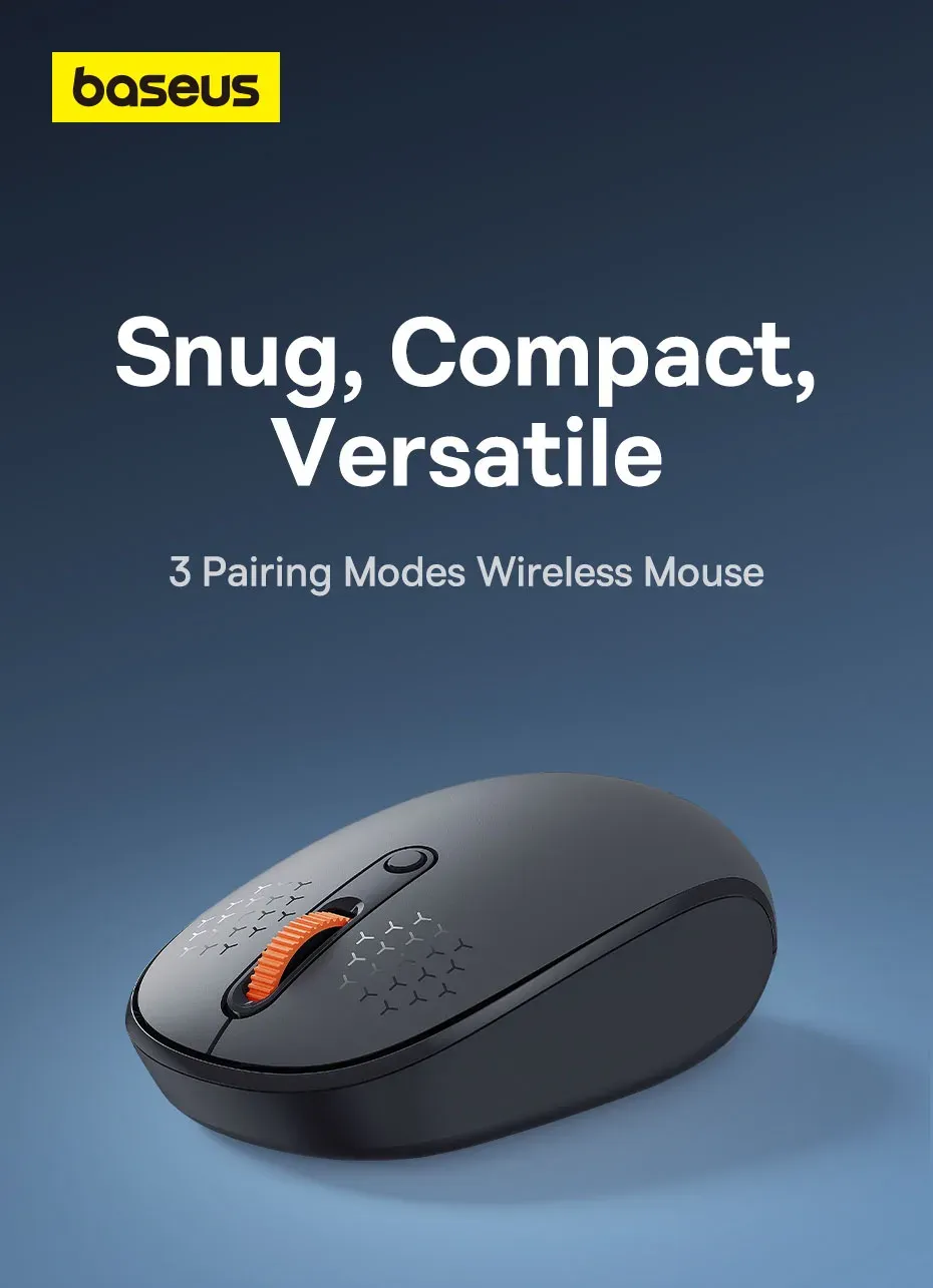 Souris sans fil Baseus F01B en gris givré