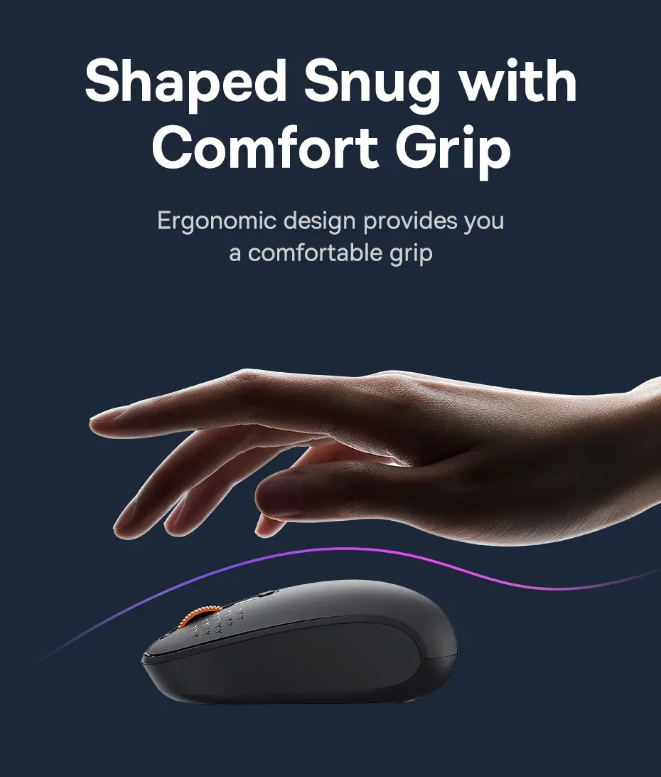 Forme ergonomique de la souris Baseus F01B