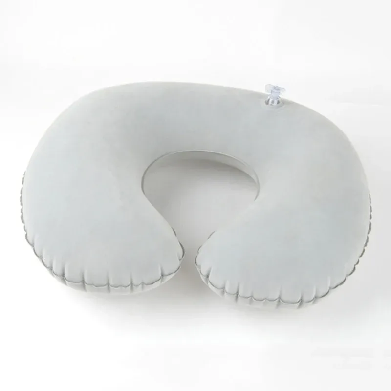 Oreiller de voyage gonflable, oreiller de cou pour avion, oreiller cervical orthopédique en forme de U, oreiller portable pliable pour l'extérieur 9