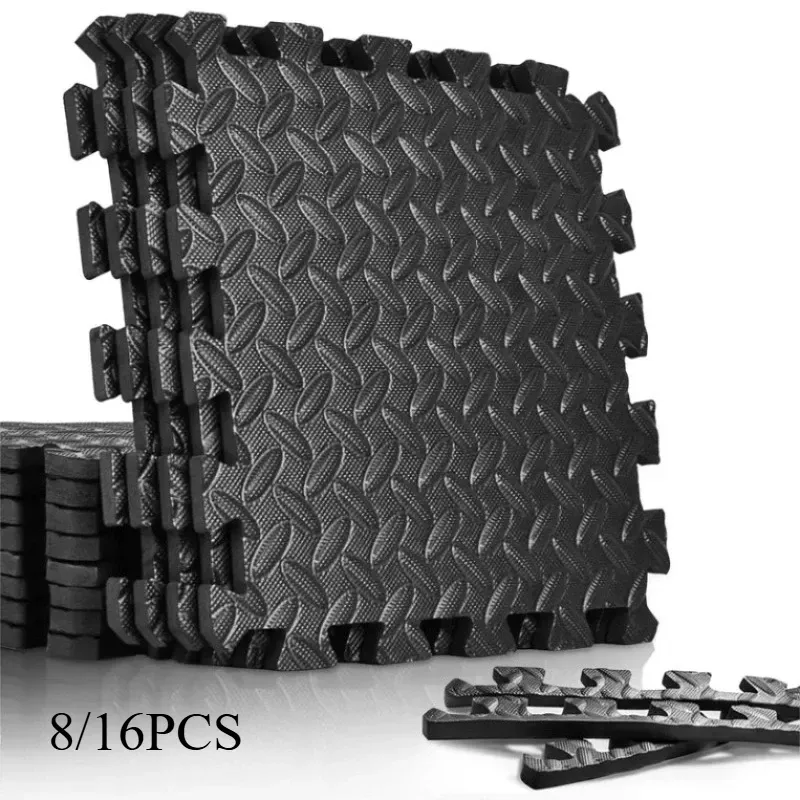 Tapis de yoga antidérapant en mousse, 8/16 pièces, protection de sol pour carrelage, équipement de fitness pour salle de sport - Image 1