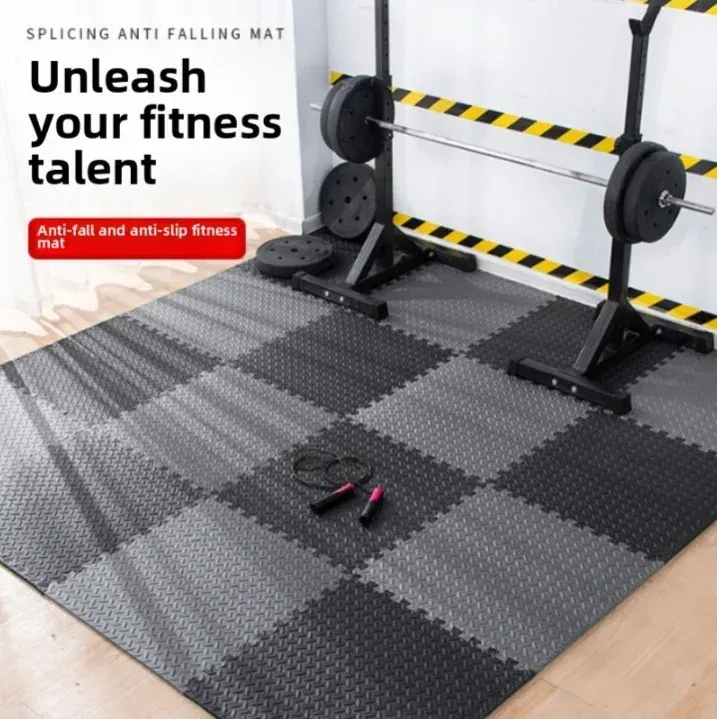 Tapis de yoga antidérapant en mousse, vue d'ensemble