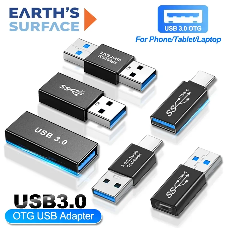 Adaptateur d'extension USB-C mâle vers femelle, USB 3.0 10 Gbit/s, pour PC, ordinateur et téléphone