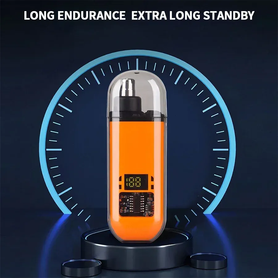 Tondeuse électrique portable 2 en 1 pour homme, tondeuse oreilles et nez professionnelle et indolore 2
