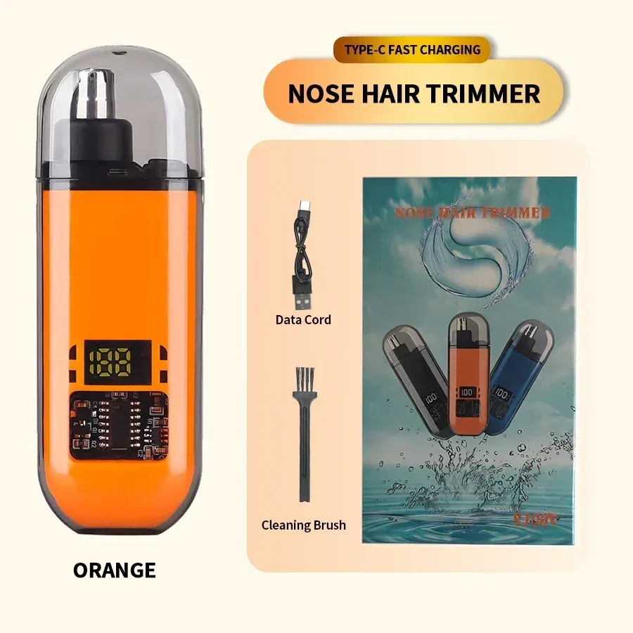 Tondeuse électrique portable 2 en 1 pour homme, tondeuse oreilles et nez professionnelle et indolore 7