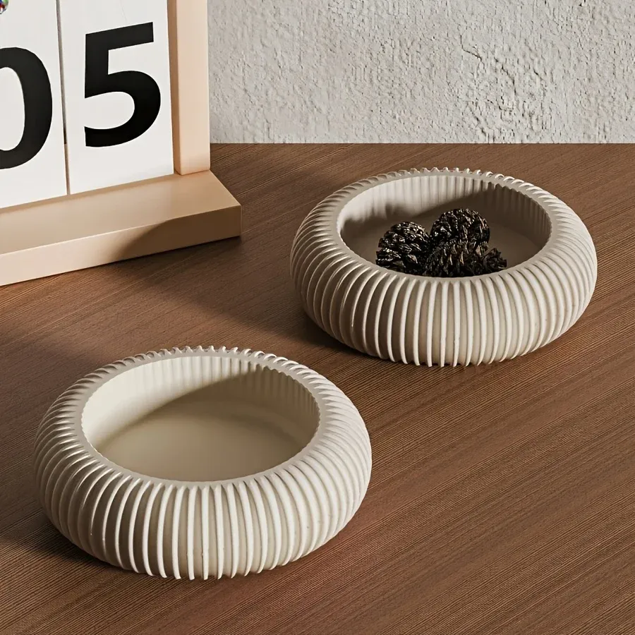 Moule en silicone à rayures rondes, vue de détail