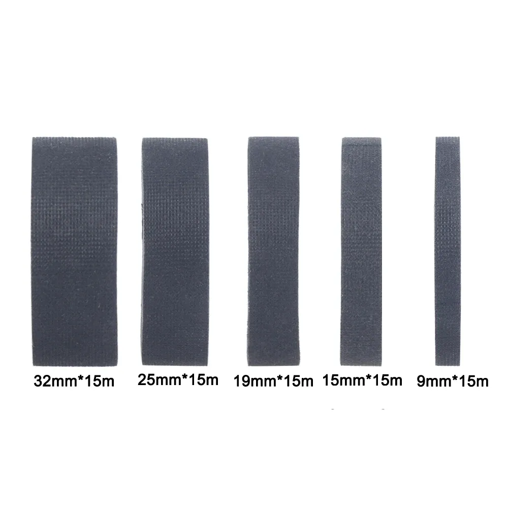 Ruban adhésif en tissu résistant à la chaleur pour faisceaux de câbles automobiles, longueur 15 m, largeur 9 mm, 15 mm, 19 mm, 25 mm ou 32 mm, 1 pièce 2