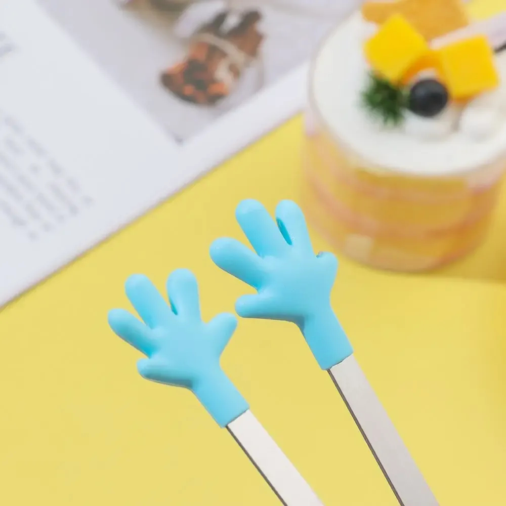 Pince en acier inoxydable et silicone pour aliments, pince à glaçons et pince à barbecue 2