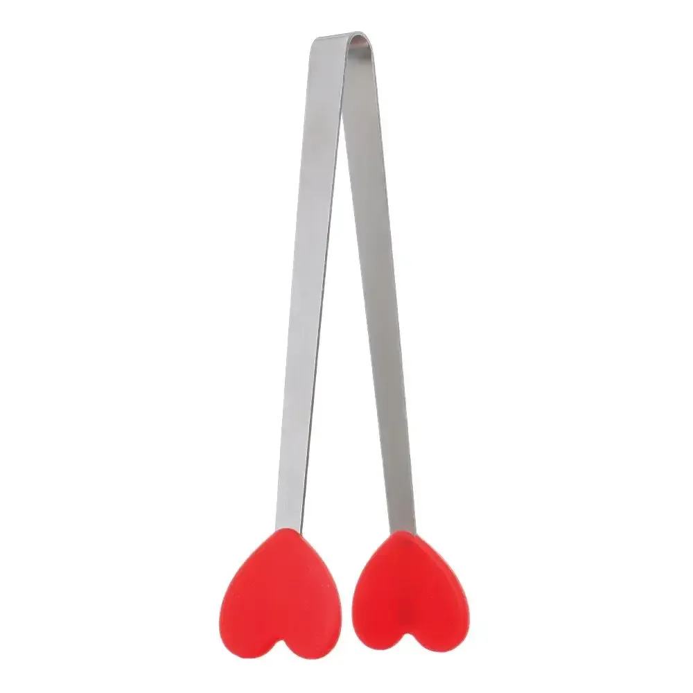 Pince en acier inoxydable et silicone pour aliments, pince à glaçons et pince à barbecue 25
