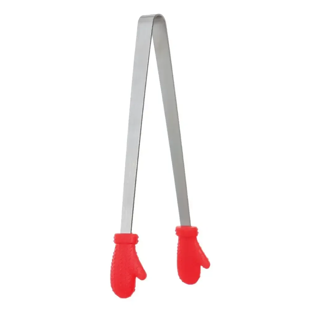 Pince en acier inoxydable et silicone pour aliments, pince à glaçons et pince à barbecue 19