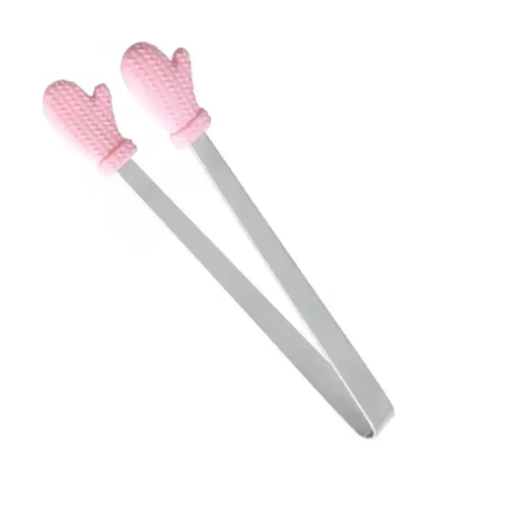 Pince en acier inoxydable et silicone pour aliments, pince à glaçons et pince à barbecue 10