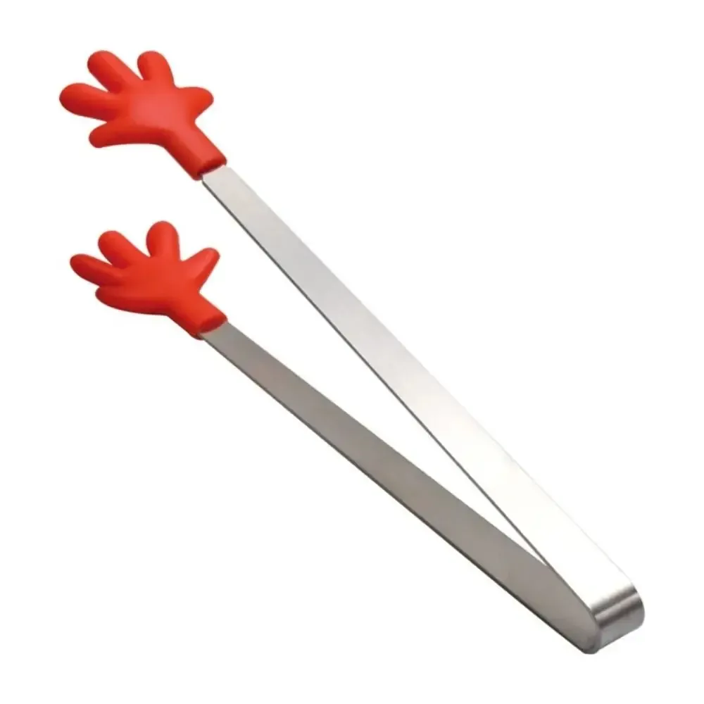 Pince en acier inoxydable et silicone pour aliments, pince à glaçons et pince à barbecue 11