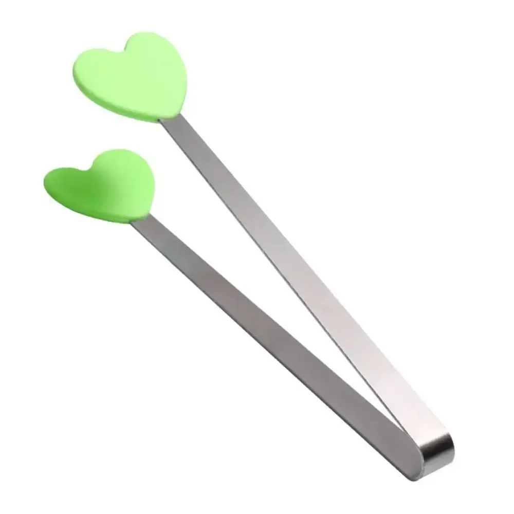 Pince en acier inoxydable et silicone pour aliments, pince à glaçons et pince à barbecue 18