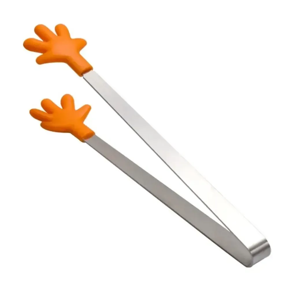 Pince en acier inoxydable et silicone pour aliments, pince à glaçons et pince à barbecue 17