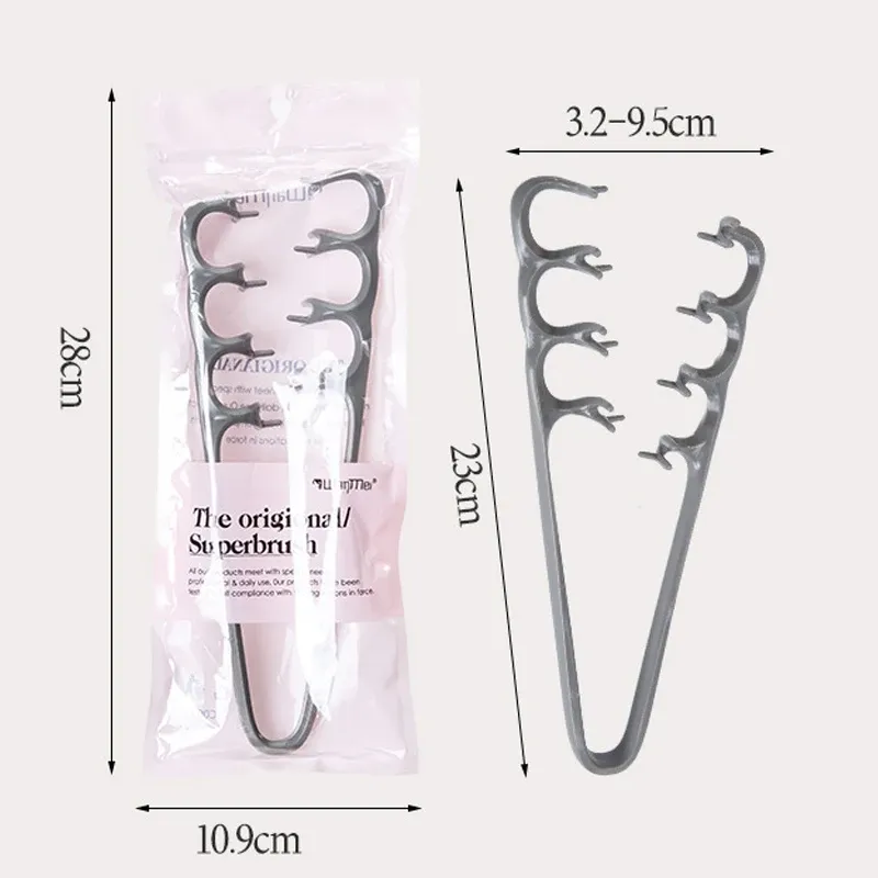 1 Peigne Démêlant Double Texture Volumisant à Dents Larges pour Boucles, Outil de Coiffure pour Racines Volumineuses, Accessoire de Soin Capillaire pour Hommes et Femmes 1