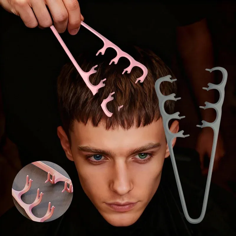 1 Peigne Démêlant Double Texture Volumisant à Dents Larges pour Boucles, Outil de Coiffure pour Racines Volumineuses, Accessoire de Soin Capillaire pour Hommes et Femmes 5
