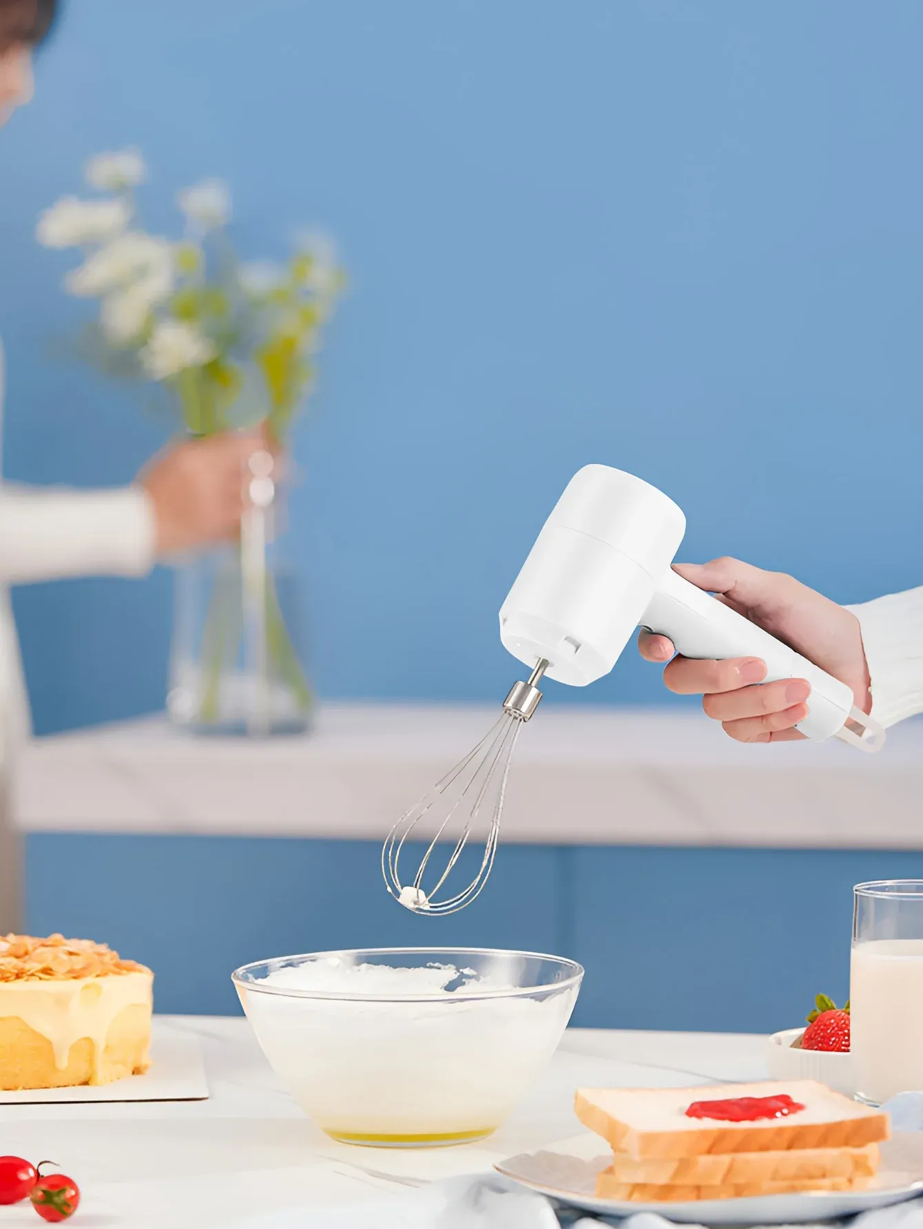 Mousseur à lait électrique rechargeable, vue principale