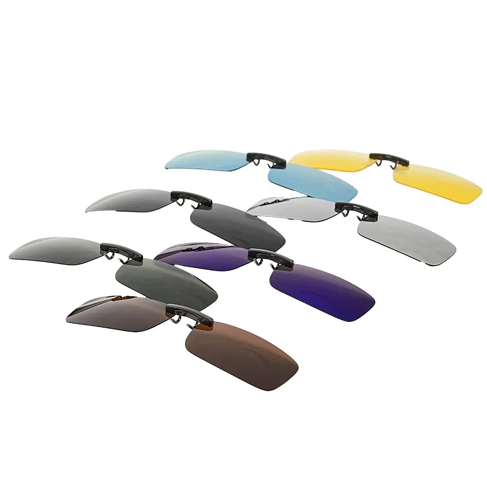 Clip-on polarisé pour lunettes de conduite, protection UV400 2
