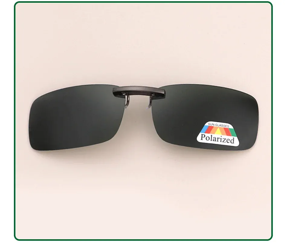 Clip-on polarisé pour lunettes de conduite, protection UV400 9