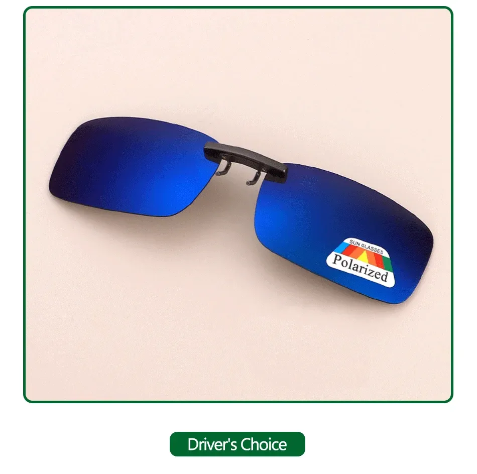 Clip-on polarisé pour lunettes de conduite, protection UV400 12