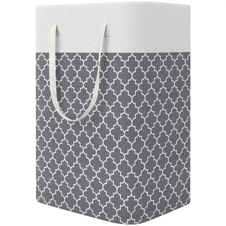 Panier à linge en tissu imperméable 75 L, pliable, grande capacité, rangement pour vêtements 9