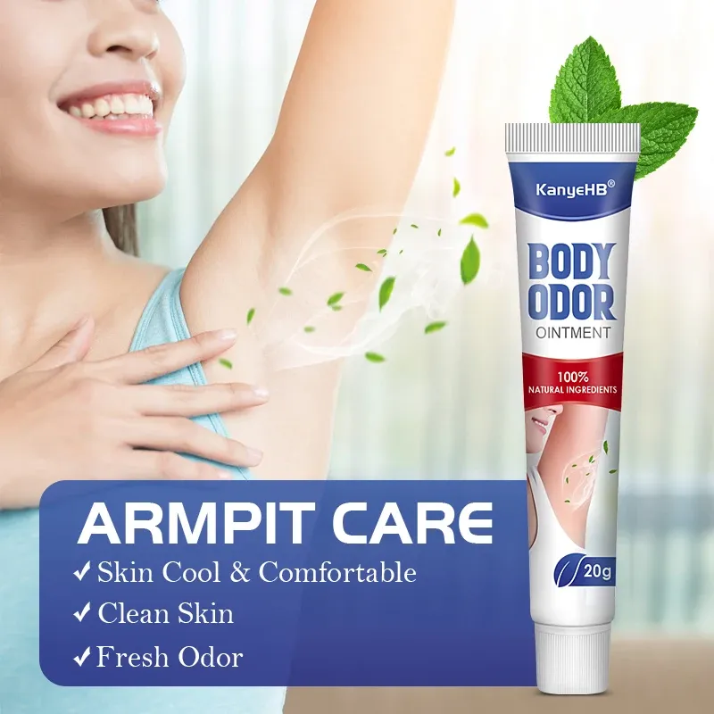 Crème parfumée pour aisselles, mise en situation