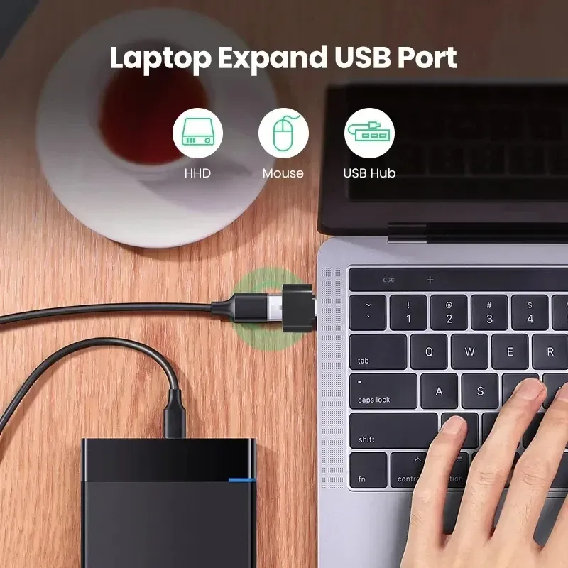 Adaptateur USB-C vers USB-A 3.0 OTG pour téléphone, tablette et ordinateur portable 2