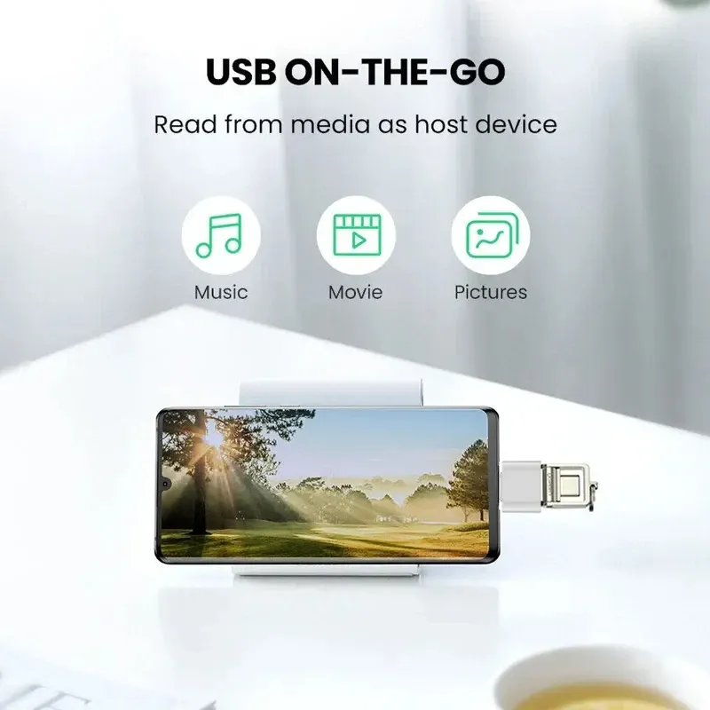 Adaptateur USB-C vers USB-A 3.0 OTG pour téléphone, tablette et ordinateur portable 4