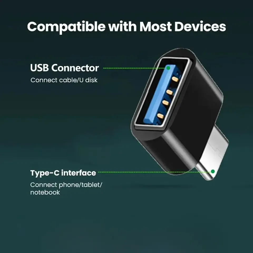 Adaptateur USB-C vers USB-A 3.0 en contexte d'utilisation