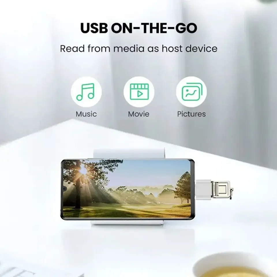 Adaptateur USB-C vers USB-A 3.0 en situation d'utilisation