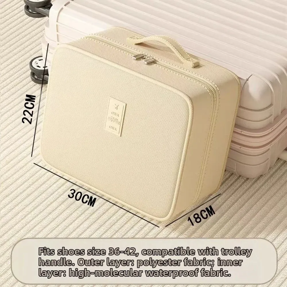 Boîte de rangement portable étanche pour 4 paires de chaussures, sac de voyage multicouche amélioré, sac de rangement robuste à fermeture éclair pour baskets 10