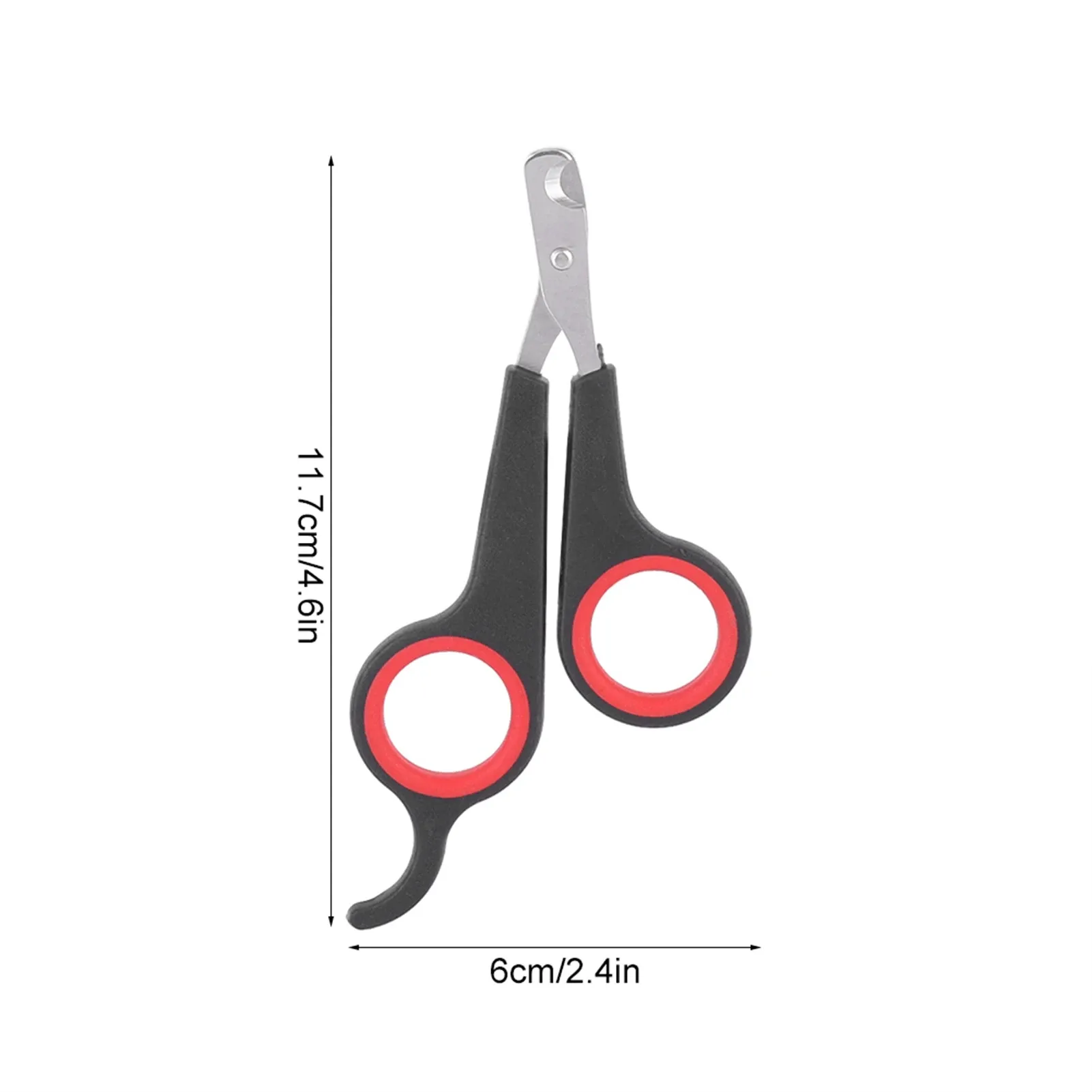 Coupe-ongles pour oiseaux, ciseaux à ongles pour perroquets et petits animaux, outil de toilettage, noir et rouge 3
