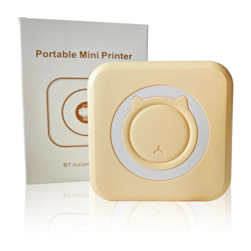 Mini-imprimante thermique portable sans fil Bluetooth 203 dpi, impression de photos, d'étiquettes et de mémos, compatible USB 9