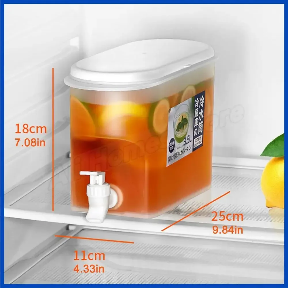 Carafe à eau froide avec robinet 3,5 L pour réfrigérateur et cuisine 3