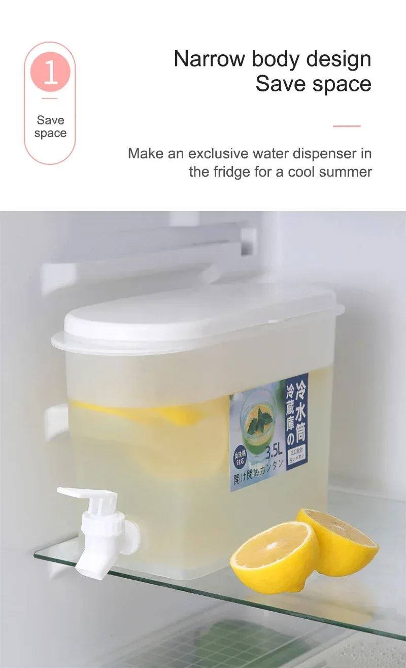 Carafe à eau froide en utilisation